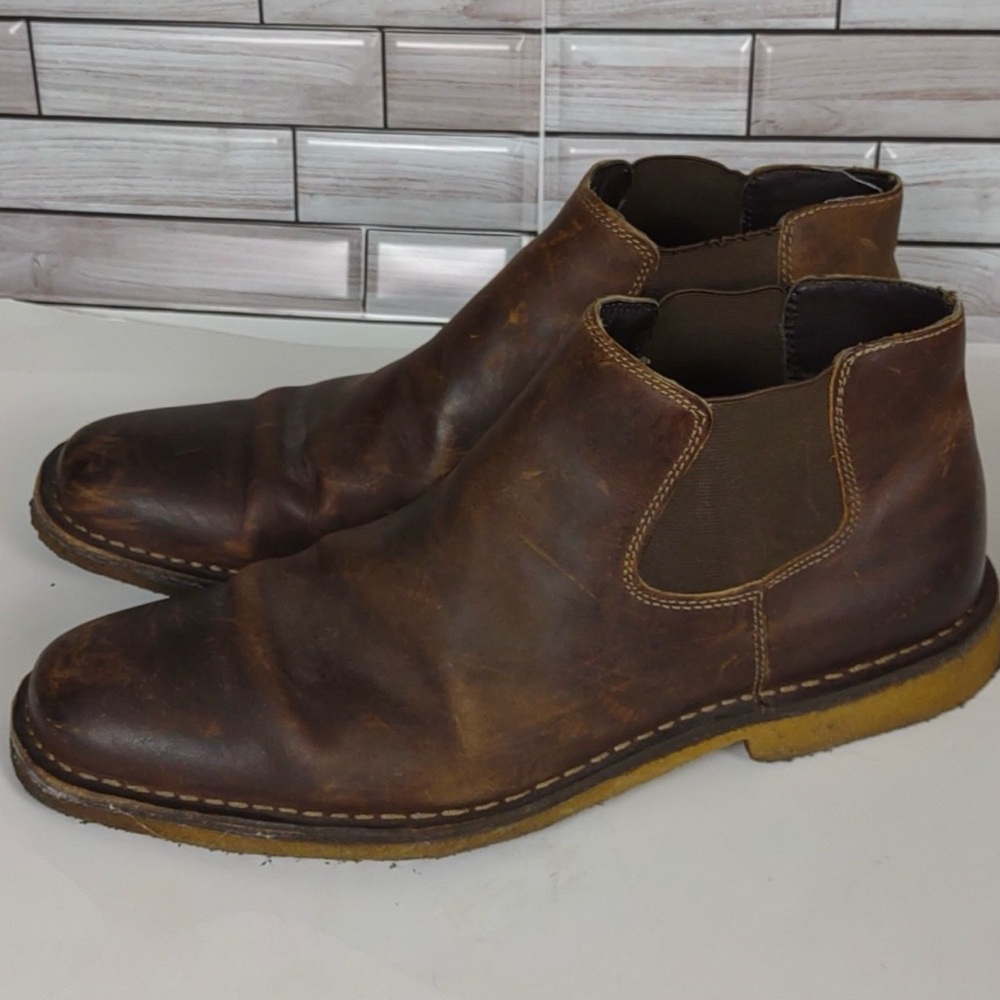 Johnston & Murphy Upton Chelsea Boots Brown Men's 13M